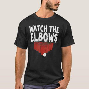 Camiseta Observar los Elbows Beer Pong Sarcástico Tema