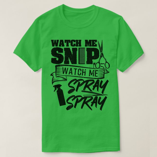 Camiseta Observarme Snip Ver Mi Rotulador De Pelo (Diseño del anverso)