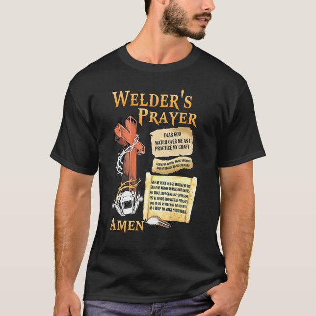 Camiseta Observen la oración de Me Welder diciendo Soldado  (Anverso)