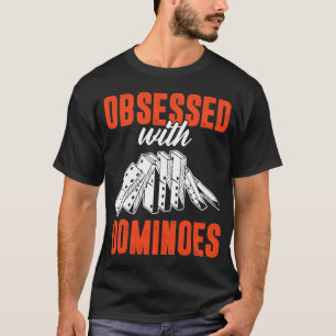 Camiseta Obsesión del jugador entusiasta de Domino con domi