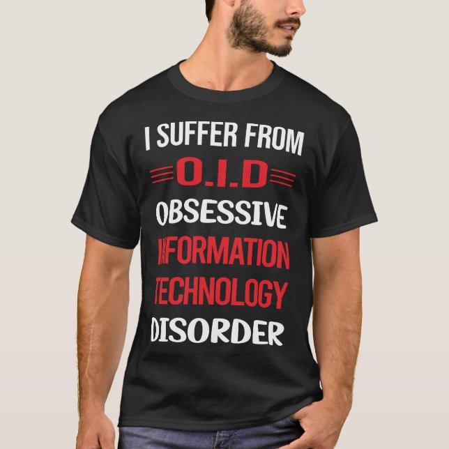 Camiseta Obsesión por la tecnología de la información (Anverso)