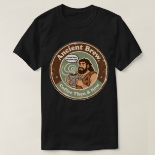Camiseta Obsesión Prehistórica por la Cafeína desde los Tie