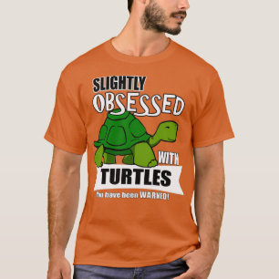 Camiseta Obsesionados con tortugas, regalos de tortuga lisa