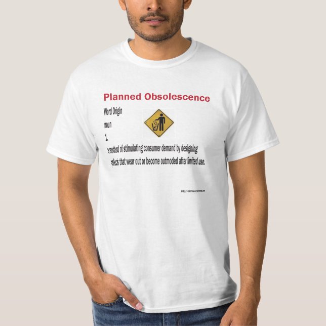 Camiseta Obsolescencia prevista (Anverso)