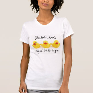 Camiseta Obstétricos y patos de goma amarillos