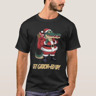 Camiseta Obtén a Gator Ed Up Alligator Navidades