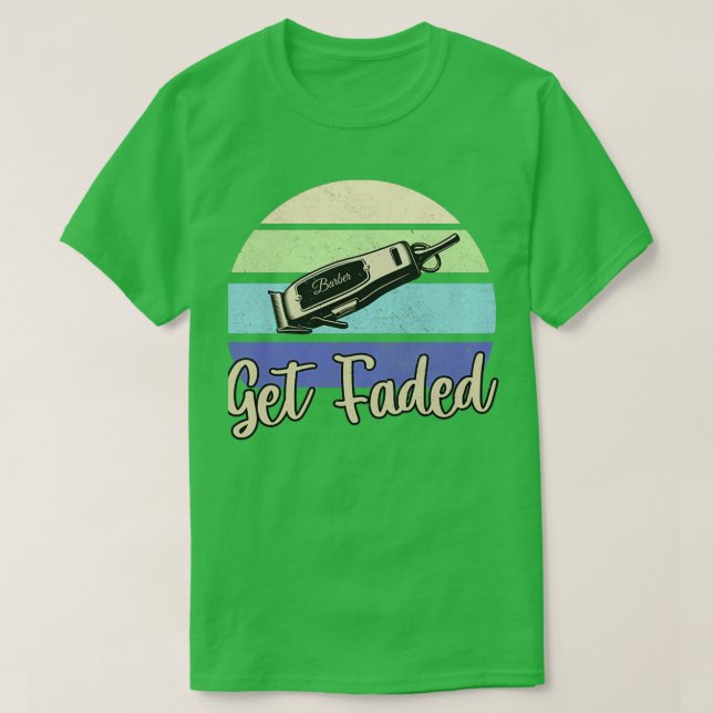 Camiseta Obtén Barber Vintage Harto (Diseño del anverso)