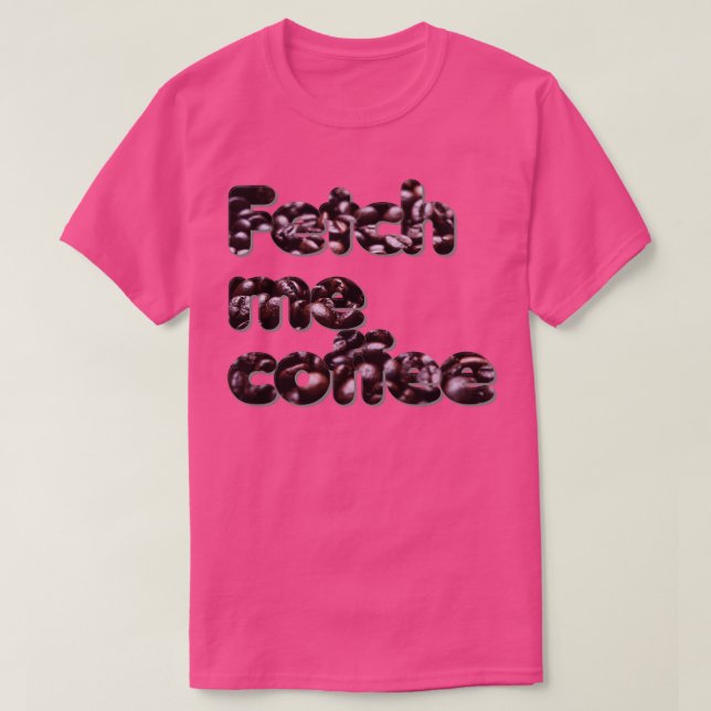 Camiseta Obtén café (Diseño del anverso)