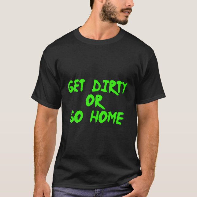Camiseta Obtén Diversión Sucia Atv Ofreyendo El Barrido De  (Anverso)