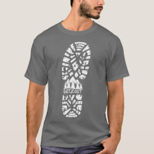 Camiseta Obtén el Camping Perdido Wanderlust Travel fuera d