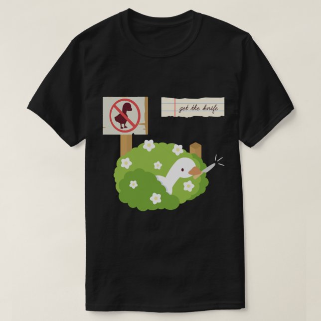 Camiseta Obtén el cuchillo (Diseño del anverso)