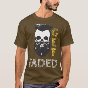 Camiseta Obtén El Faded Barber Hair Funny Elegante Hairdres
