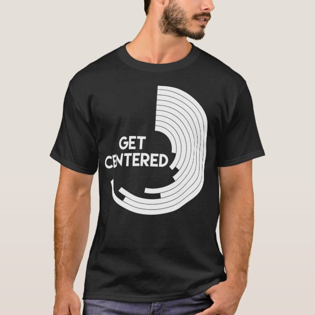 Camiseta Obtén Hobby de Obra de Arte de Volantes Centrados (Anverso)