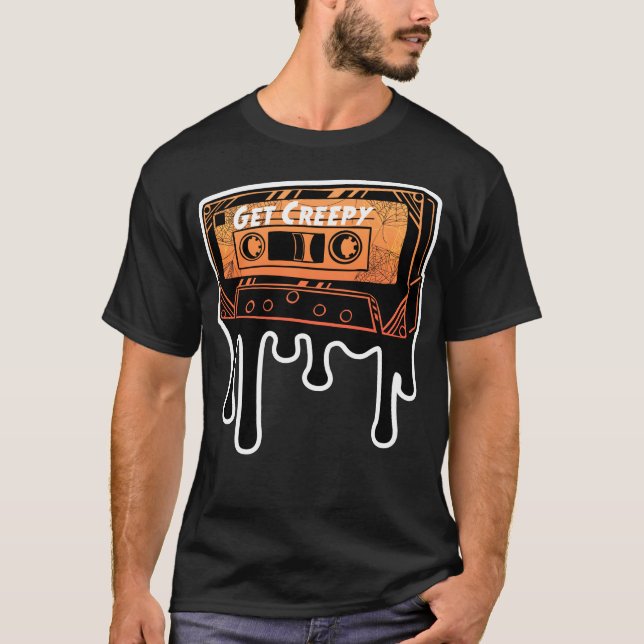 Camiseta Obtén música de Halloween con una cinta de goteo d (Anverso)