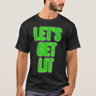 Camiseta Obtén Navidades Lit Neon Vintage Retro Set 