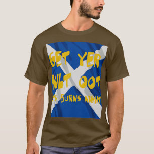 Camiseta Obtén Que Tu Kilt Salte Su Texto Nocturno Quemado