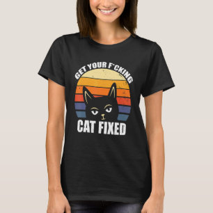 Camiseta Obtén Rescate Animal Fijo De Tu Gato