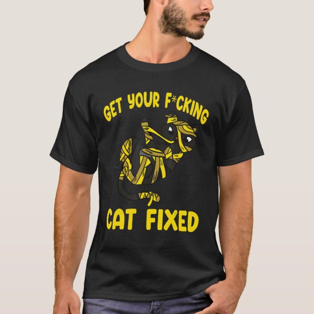 Camiseta Obtén tu gato para el rescate de animales de Hallo (Anverso)