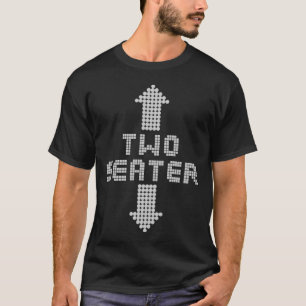 Camiseta Obtén tu motor girando con los dos asientos