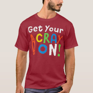Camiseta Obtén Tu Reza En Fun Chalk Font Premium Dark
