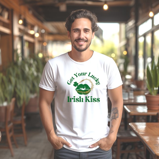 Camiseta Obtén tu suertudo irlandés Kiss Men's (Subido por el creador)