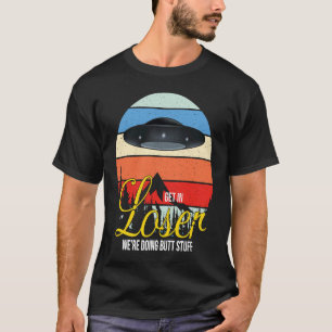 Camiseta Obtén un OVNI retro Vintage de conjunto perdedor