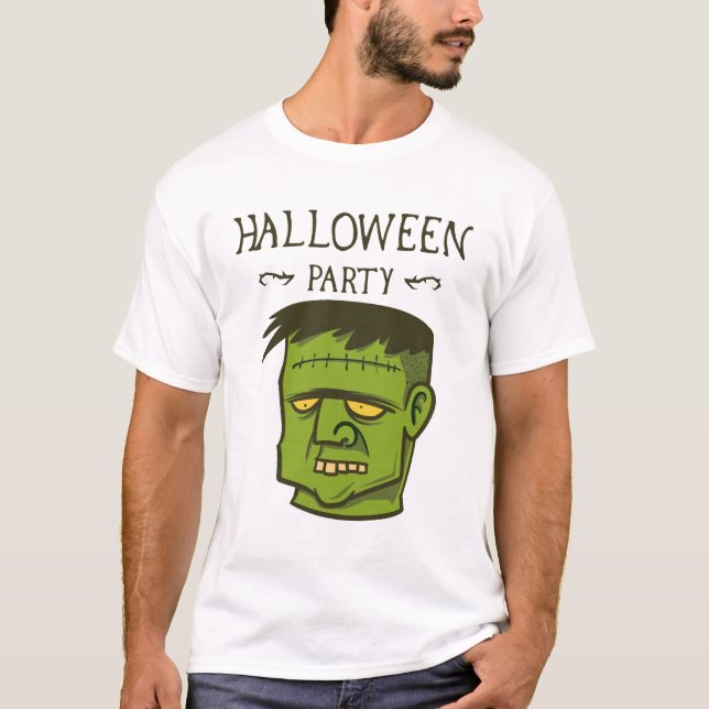 Camiseta Obtén una mirada aterradora a esta Halloween (Anverso)