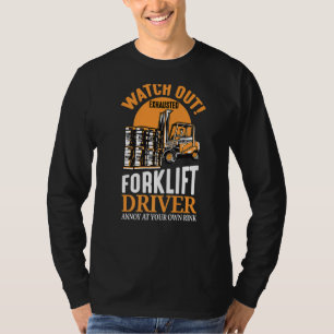 Camiseta Obtención de la ópera de elevación de la horquilla