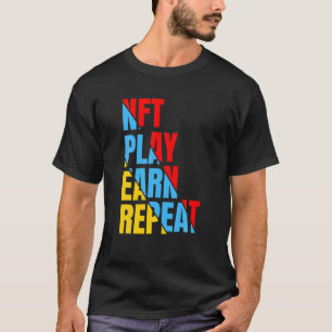 Camiseta Obtención de reproducción de NFT Repetición de imá