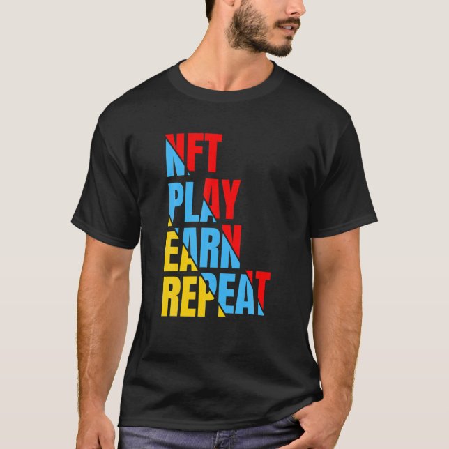 Camiseta Obtención de reproducción de NFT Repetición de imá (Anverso)