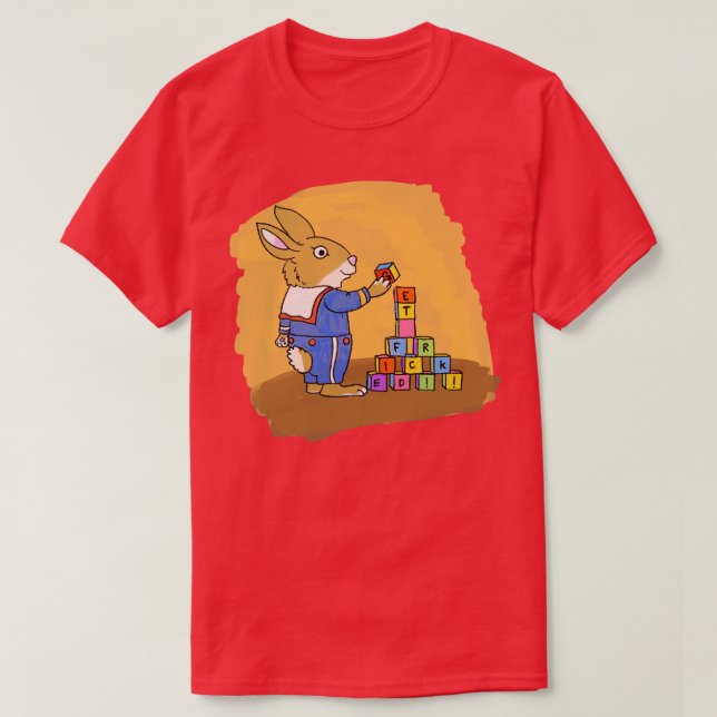 Camiseta Obtener conejito malvado (Diseño del anverso)