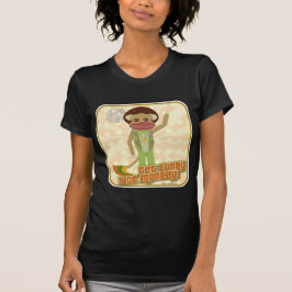 Camiseta Obtener Funky Disco Boogie Sock Monkey Character