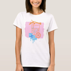 Camiseta obtener jugo de hielo fresco