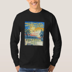 Camiseta Obtener Mi Dosis Diaria De Vitamina Sea Beach Bum 