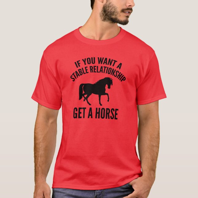 Camiseta Obtener un caballo (Anverso)