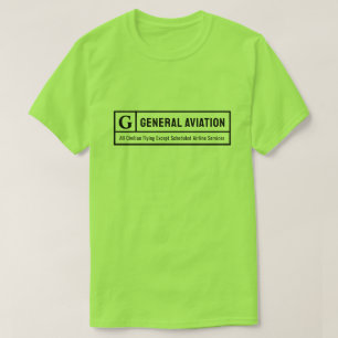 Camiseta Obtenga su Clasificación G para Aviación General