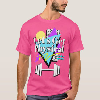 Camiseta Obtengamos gimnasio físico estilo retro de los año