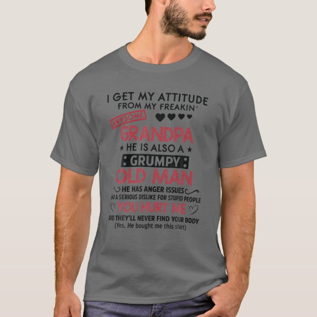 Camiseta Obtengo Mi Actitud De Mi Increíble E Increíble Abu (Anverso)