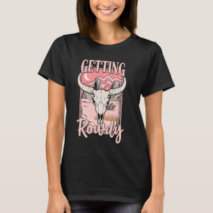 Camiseta Obteniendo a Rowdy Bride Squad Western Cowgirl Bac