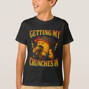 Camiseta Obteniendo abdominales en el gimnasio divertido ta