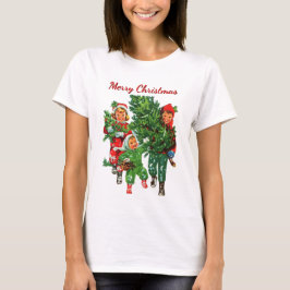 Camiseta Obteniendo el árbol de Navidad
