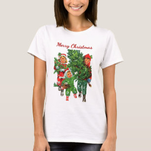 Camiseta Obteniendo el árbol de Navidad