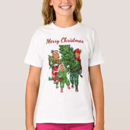 Camiseta Obteniendo el árbol de Navidad
