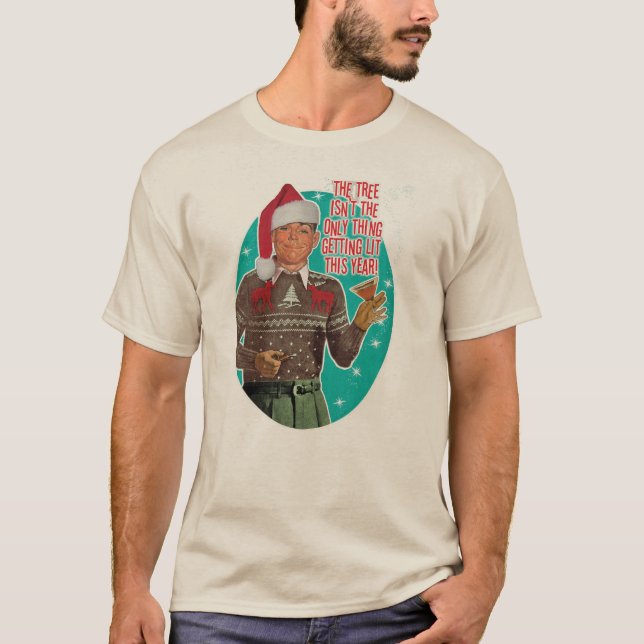 Camiseta Obteniendo Iluminación Para El Tipo De Navidades - (Anverso)