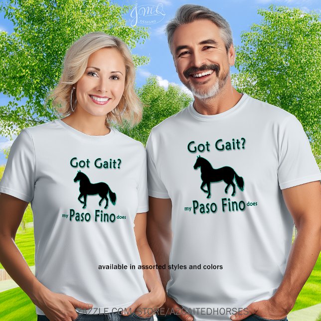 Camiseta Obtuve Gráfica Gait Paso Fino Horse (Got Gait? Paso Fino horse silhouette graphic tee 🐎)
