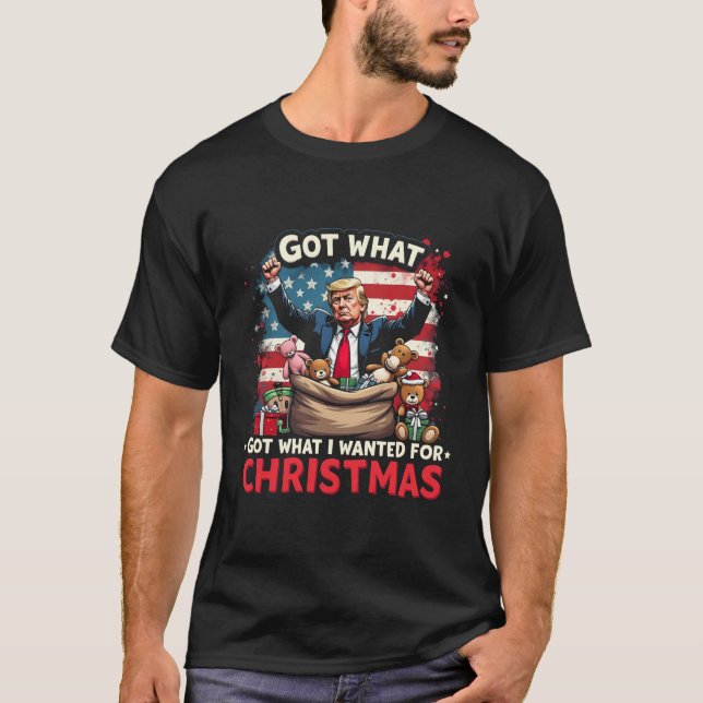 Camiseta Obtuve Lo Que Quería De Los Navidades Trump Santa (Anverso)