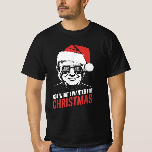 Camiseta Obtuve Lo Que Quería Para Navidades - Pajamas 2024 (Anverso)