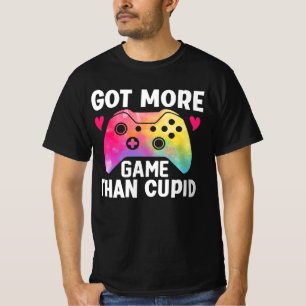 Camiseta Obtuve más juego que el juego de video Cupid Valen