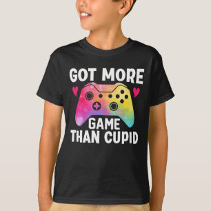 Camiseta Obtuve más juego que el juego de video Cupid Valen