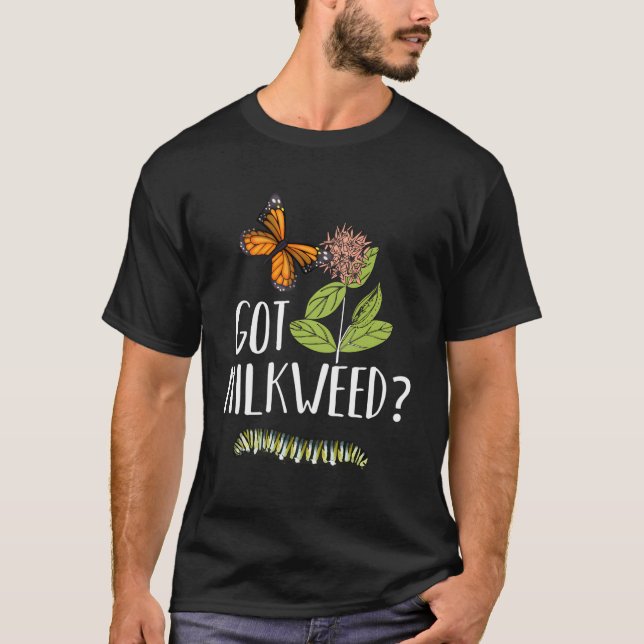 Camiseta Obtuve Milkweed Monarch Butterfly Caterpillar Love (Anverso)